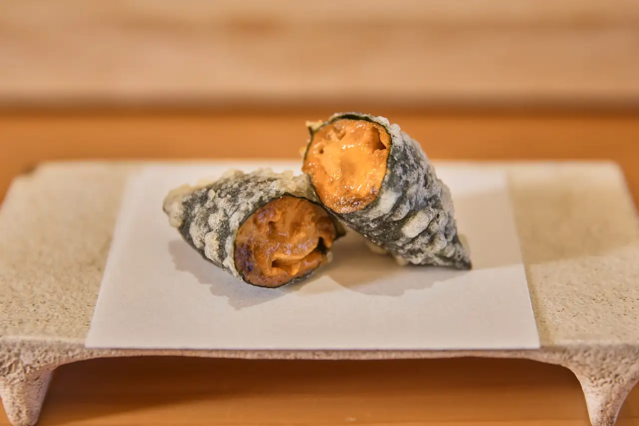 Sea Urchin wrapped in Nori