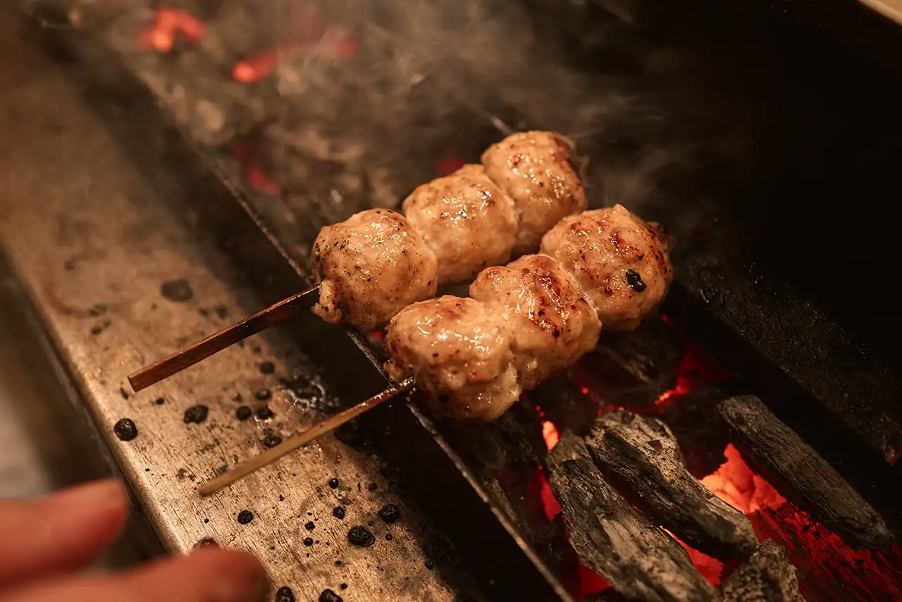 Wood-Fired Minced Chicken Skewer