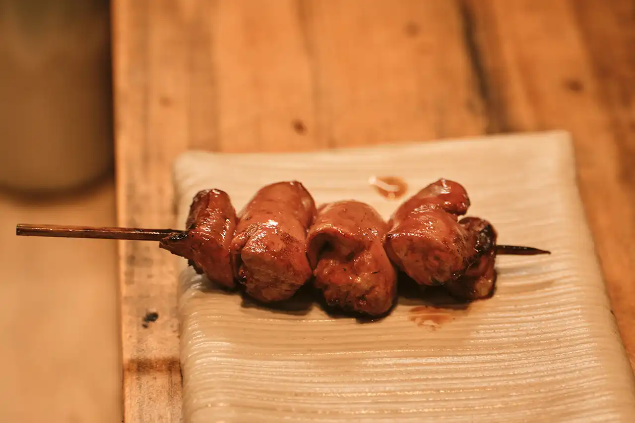 Grilled Chicken Liver Skewer